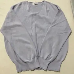 OPAQUE.CLIP 薄紫 Vネック長袖ニット