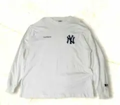 ニューヨーク・ヤンキース 厚め長袖Tシャツ　着文74　身幅58　オーバーサイズ