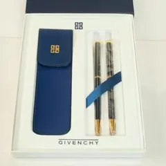 GIVENCHY ジバンシィ ボールペン＆シャープペン 箱付 ネイビー ゴールドのサムネイル