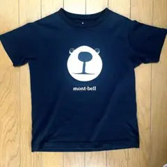 mont-bell クマの顔 Tシャツ 130サイズ 黒