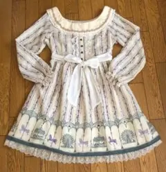 サ*ろ様 Angelic Pretty メルカトル骨董品店 ラベンダー OP - メルカリ
