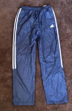 adidas 裏起毛パンツ　ジャージ　ナイロン　シャカパンツ　テイビー　160