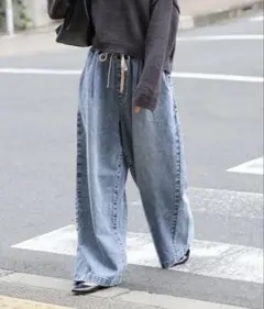イージーデニムワイドパンツのサムネイル