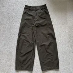 UNIQLO ジャージーバレルレッグパンツ オリーブ Sサイズ ※裾上げ済み
