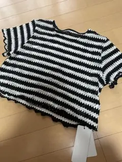 Dazy ストライプ 半袖ニット SHEIN