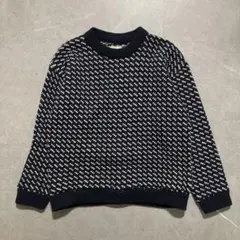 80s L.L.BEAN バーズアイ ニット ノルウェー製