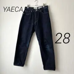 YAECA 　ワイドテーパードデニム　ボタンフライ　インディゴ　9-14W　28のサムネイル