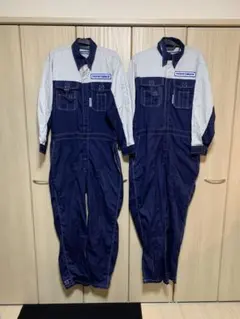 美品！■TOYO TIRES トーヨータイヤ つなぎ 半袖 EL オールインワン メカニックスーツ 作業着 ワークウェア メカニックウェア