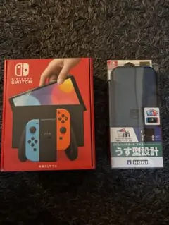 美品 Nintendo Switch（有機ELモデル）ネオンブルー/ネオンレッド