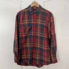 OLD GAP オールド ギャップ 長袖 チェック シャツ ネルシャツ デカタグ