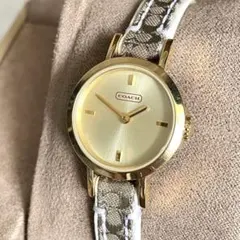 Y2K COACH ピンクシグネチャー ベルト ラウンドウォッチ 腕時計 - メルカリ