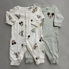H&M Disney ロンパース 2枚セット ミッキー 50 60