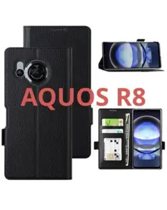 AQUOS R8 ケース 手帳型 SH-52D [ストラップホール付き]