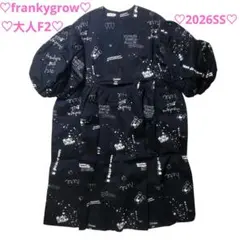 ⭐︎m⭐︎♡大人F2♡2026SS♡フランキーグロウ♡Tシャツ BLACK トップス 26SCS―522 | FRANKYGROW (Baby&Kids)/フランキー