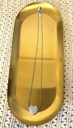 ハート型クリスタルネックレス　スワロフスキー