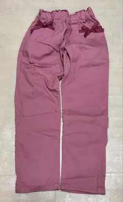 apres les cours(アプレレクール)リボン付きロングパンツ　中古美品