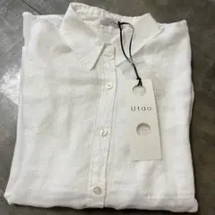 ウタオ　リネンシシュウデザインシャツ