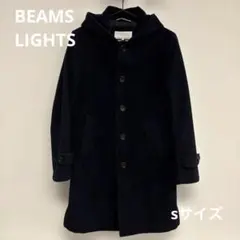 BEAMS LIGHTS フード付きメンズネイビーコート　sサイズ