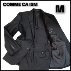 コムサイズム スーツセットアップ ビジネススーツ ストライプ ブラック M