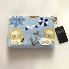 新品 タグ付き フェイラー バーニーズ ライオン マリン柄 ポーチ