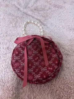 JILLSTUART チェリー柄 パールハンドル ポーチのサムネイル