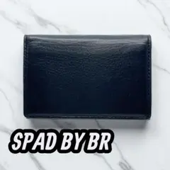 SPAD BY BR ブレイリオ 名刺入れ　カードケース　ブラック　黒　レザー