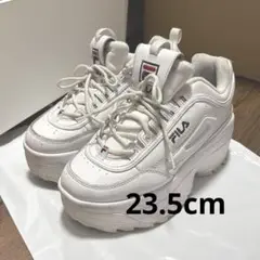 【FILA】フィラ 23.5cm 厚底スニーカー ディスラプター2ウェッジ