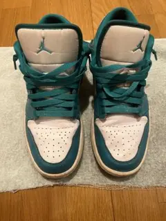 NIKE ジョーダン1 ロー 25.5cm ターコイズ ウィメンズ