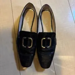 ZARA クロコダイルローファー　38