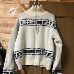 ジッパー付きハイネックニットのサムネイル