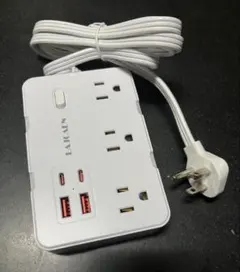 LAJCAEN 電源タップ 6個口 4USBポート