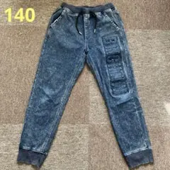 デニム　ジョガーパンツ　140