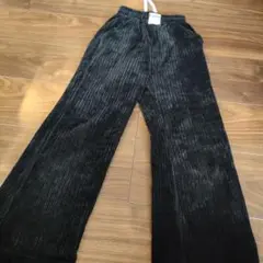 黒 ベロアパンツ 150cm