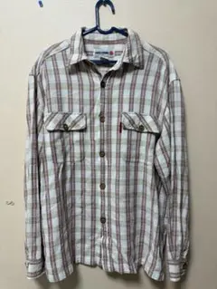 ラッキーストライク 長袖シャツ 90s 開襟シャツ