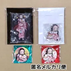 新品未使用/匿名配送/鬼滅の刃 丑年 禰豆子 アクリルスタンド 缶バッジ