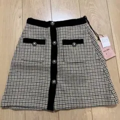 Miu Miu ミュウミュウチェック柄ミニスカートボタン付き36サイズ新品未使用のサムネイル