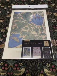 新品、未使用☆ ウィリアムモリス A4 ポスターのサムネイル