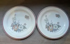 Fleischerain 花柄 大皿 2枚セット