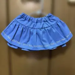 青いフリルチュニック サイズ80