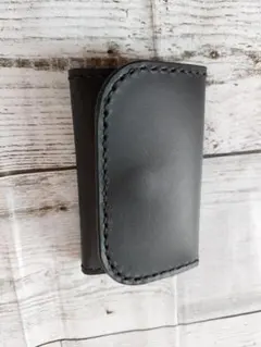 【受注製作】三つ折りキーケース 5連 カードホルダー付き