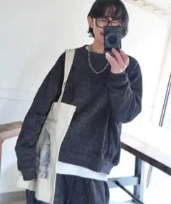 ラメテリー スウェット+パンツ⭐︎ブラック