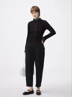 GU ドライストレッチアンクルパンツ ブラック