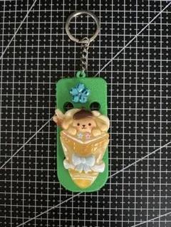 ポムポムプリンクレープ型ジビッツキーホルダー
