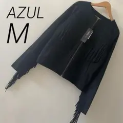 AZUL by moussy ジャケット スエード調 フリンジ