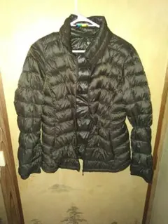 美品　ブラウン ダウンジャケット スタンドカラー　Lサイズ