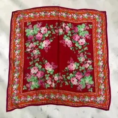 未使用 カネコイサオ 薔薇柄ストール ワンダフルワールド インゲボルグ