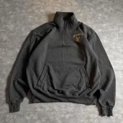 Champion ハーフジップ EMBRY-RIDDLE 刺繍 XL メンズ古着