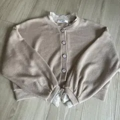 Emsexcite エムズエキサイト　長袖　カーディガン　春　ベージュ　Mサイズ