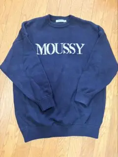 MOUSSY 長袖セーター ネイビー ブラックのサムネイル