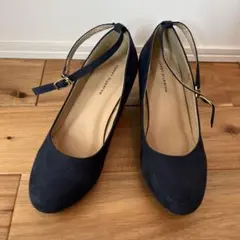 MAJESTIC LEGON ネイビー アンクルストラップパンプス